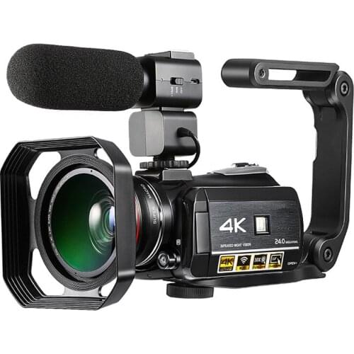 Winait UHD 4K Wifi Digital video camera with 3.0'' touch display and 30x digital zoom night vision digital DV Camcorder