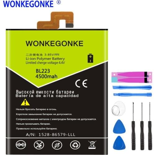WONKEGONKE BL223 Battery for Lenovo Vibe Z2 Pro K920 K80 K80M K7 Batteries Bateria