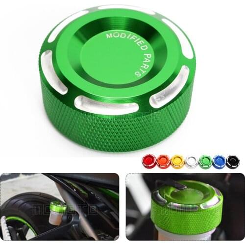 MDMOTO parts CNC motorcycle Rear Brake Fluid Reservoir Cover for Kawasaki ninja 600 1000 z750 z1000sx z1000 ZX 6R 10R Z900 Z650