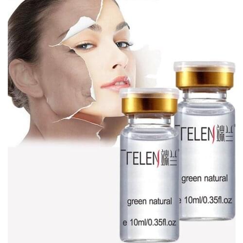 10ml/Bottle Face Serum Hyaluronic Liquid Acid Moisturizing Darkening Whitening Repair Staining Skin Face Collagen Cream H0D1