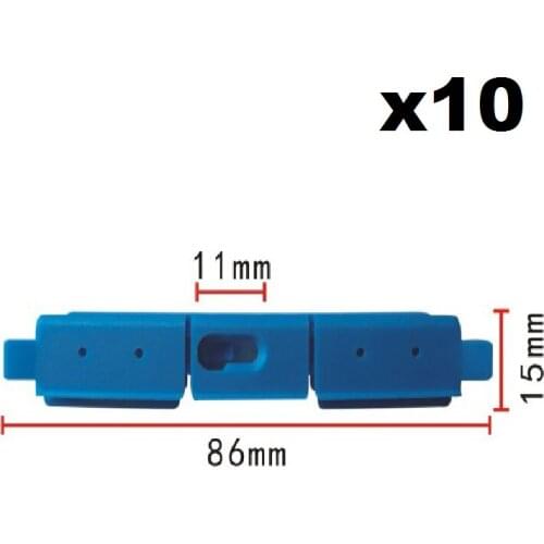 10x Nylon For Honda expansion nut aperture:8 x 8.5mm
