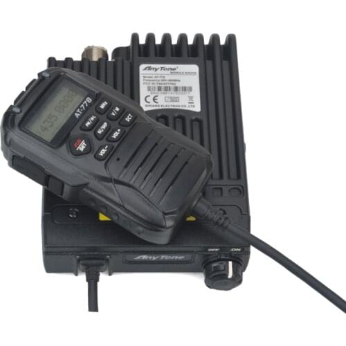 Anytone AT-778 UHF Mobile Radio 400-480MHz 25Watt 512channels mini FM mobile transceiver