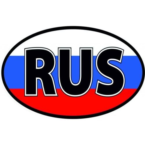 Art Pattern Funny Flag of Russia Car Bumper Stickers and Decals Car Styling Decoration Door Body Window Vinyl Stickers Kk15*10cm