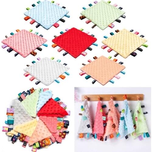 Baby Appease Towel Soft Soother Teether Infants Sensory Security Blanket Toys 97BC