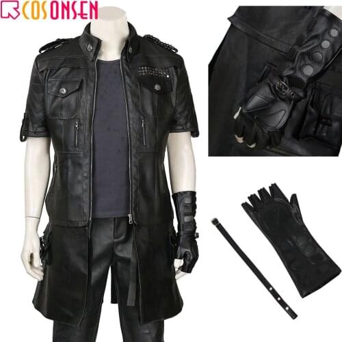 FF XV FF15 Noctis Lucis Caelum Noct Cosplay Final Fantasy XV Costume Halloween Jacket Outfit Custom Made COSPLAYONSEN