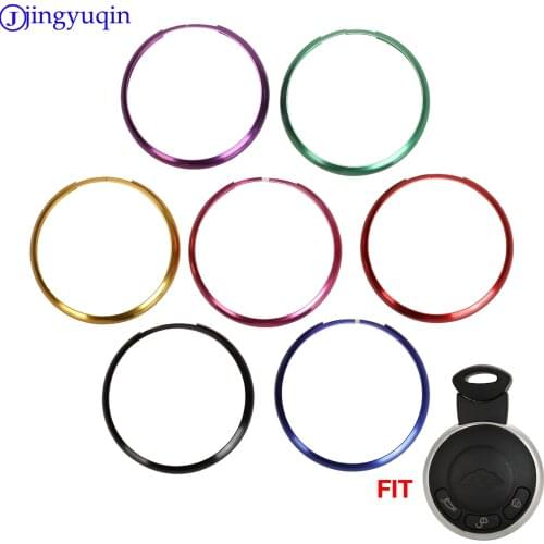 Jingyuqin Car Key Case Cover For Bmw Mini Cooper Key Ring Car Key Case Shell Fob 3 Button Keys Chains Key Rings Keychain