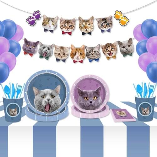 Cartoon Animal Theme Party Decor Disposable Tableware Paper plates cup napkins Wedding Party Birthday Baby Shower Party Supplies