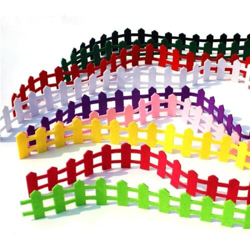 New 1Meter Grass Fence Felts Free Cutting Cute Felts For Diy Kids Home Decoration Children Room Decoration Cute Felting