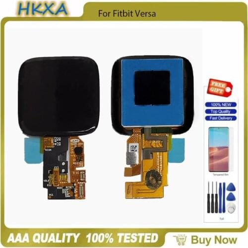 Original For Fitbit Versa 1 LCD FB504 FB505 Display Touch Screen Digitizer Screen For Fitbit Versa1 Smart Watch LCD Replacement