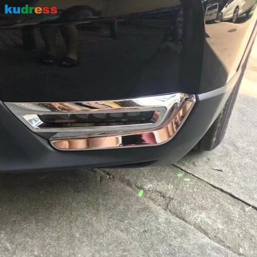 Front Fog Light Lamp Cover Trim For Honda CRV CR-V 2017 2018 2019 ABS Chrome Head Foglight Trims Sticker Car Styling Accessories