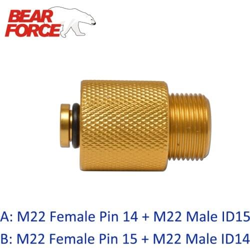 High Pressure Washer Car Washer Outlet Connector Adapter (Converting M22 - ID 14 to M22 - ID 15 )