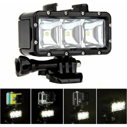 Underwater Waterproof Diving Spot Light LED Mount for GoPro Hero 5 4 3+ 3 SJ4000