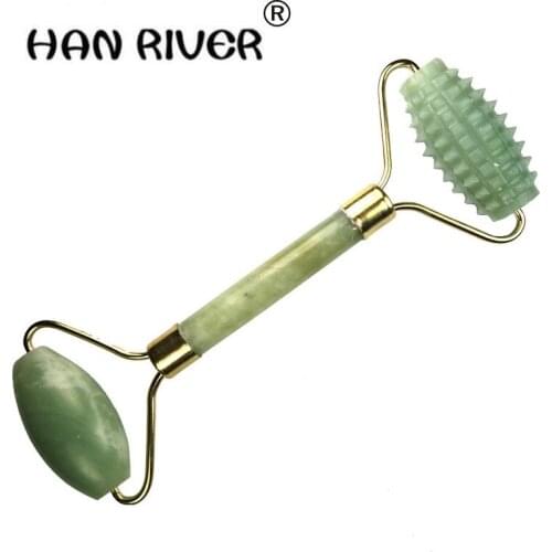 Portable Pratical Jade Facial Massage Roller Anti Wrinkle Healthy Face Body Head Foot Nature Beauty Health Care Tool