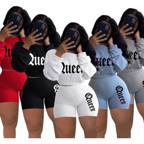 Casual Women Tracksuit Summer 2 Piece Sets Womens Outfits Loose Top Biker Shorts Sweat Suits Lounge Wear Two Piece Matching Set