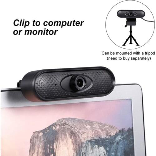 Webcam HD 1080p Camera USB Web Cam MIC Clip-on for Computer Laptop Web Camera 360 Degree Usb Camera