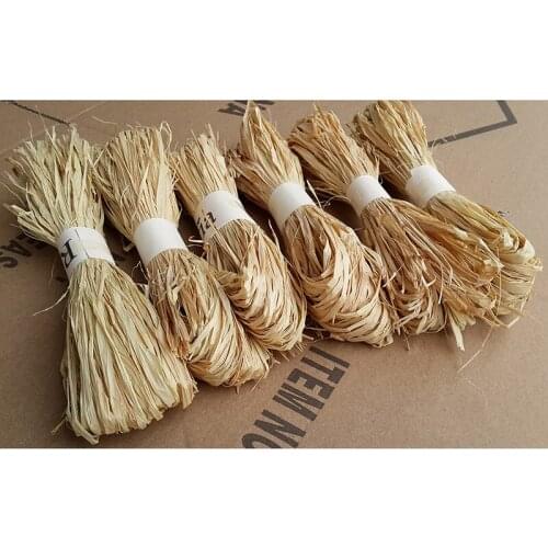 1set Raffia Natural Rope DIY Crafts Wedding Invitation Gift Packing Rope Natural Raffia Rope Wedding Party Decor