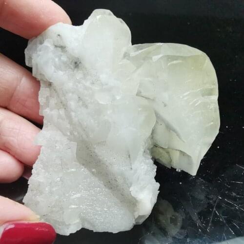 127.5gNatural rare cylinder calcite crystal protolith quartz symbiotic light energy healing stone decorative mineral specimens