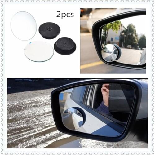 2pcs car motorcycle small round glass blind spot mirror parking assist for Fiat Fiorino 595 500 500S Toro Fullback Aegea