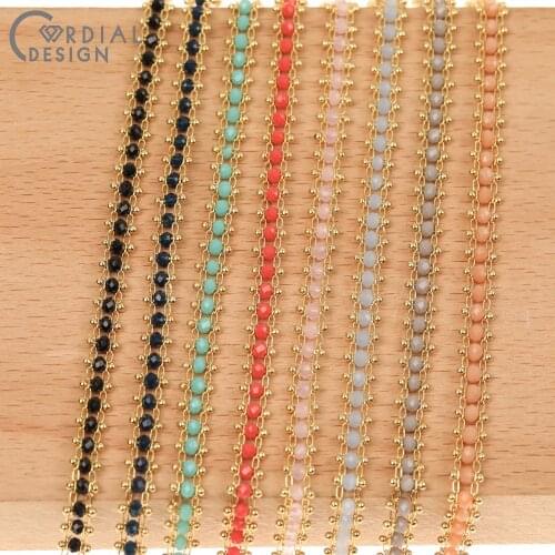 Cordial Design Necklace Accessories/Hand Made/Copper Chain/DIY Bracelets Making/Crystal Chains/Jewelry Findings & Components