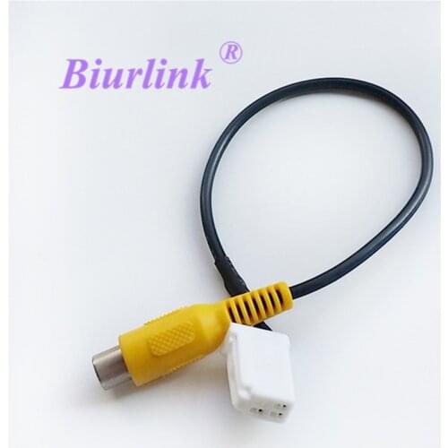 Biurlink Car Reverse Camera RCA Video Wire Cable Plug Adapter For Toyota Camry Panasonic Navigation DVD