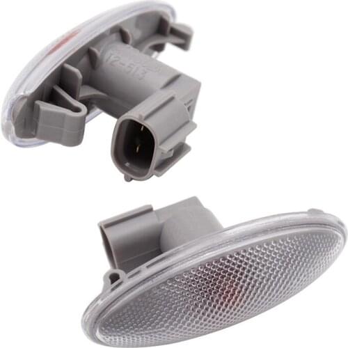 2pcs Car Amber LED Turn Signal Lights Fender Side Marker Light for Toyota Yaris 2007-2011 2008 2010 Auto Indicator Lamp