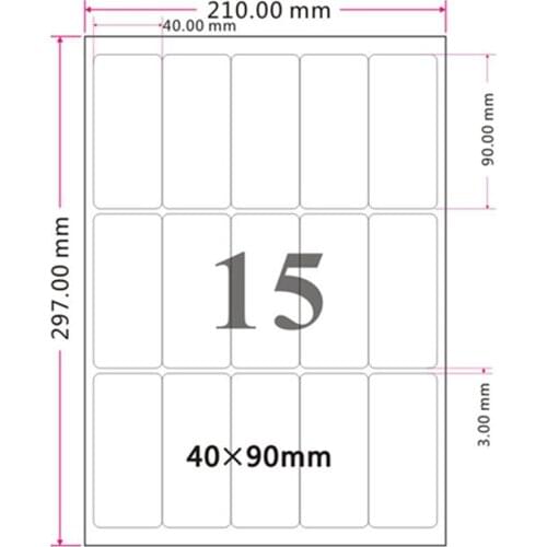 Blank Self-Adhesive Sticker A4 Print Paper 300Pcs/Lot 4*9cm Round Corner Square Label Printing Sheet For Laser Inkjet Printer