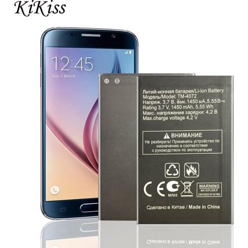 TM-407 For TEXET TM-4072 4072 TM-4272 TM4072 1450mAh Batteries For TEXET TM-4072 Cell Phone Battery