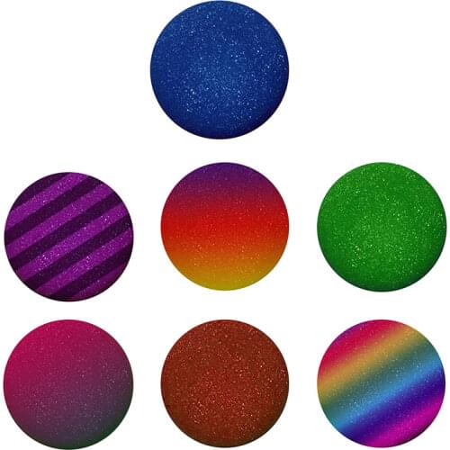 FLTMRH Mix Style Colorful Bling Star 10mm 12mm 20mm 25mm Photo round glass cabochon demo flatback Jewelry DIY Making