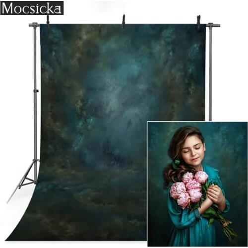 Dark Blue Abstract Texture Backdrop Photoshoot Vintage Children Birthday Portrait Background Studio Art Professional Photography