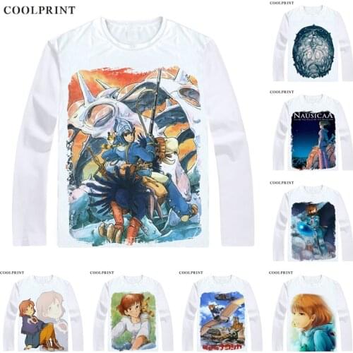 Nausicaa of the Valley of the Wind T-Shirts Multi-style Long Sleeve Shirts Miyazaki Hayao Kaze no Tani no Naushika Cosplay Shirt