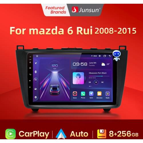 Junsun V1 2G+32G Android 10 DSP Android Auto Car Radio Multimedia Video Player For Mazda 6 GH 2007 - 2012 Navigation GPS no 2din