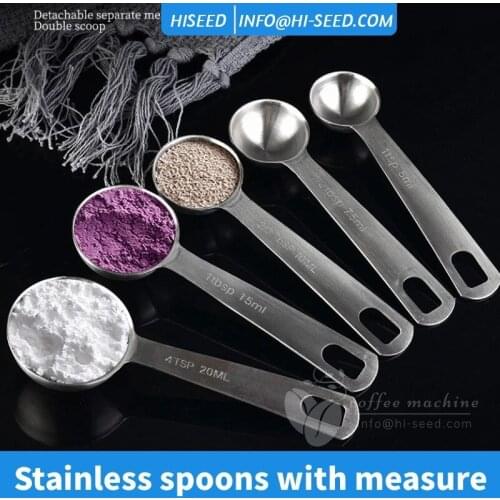 Stainless steel measuring spoon milk powder rice noodle 15ml spoon roasted coffee gram number spoon kitchen scale