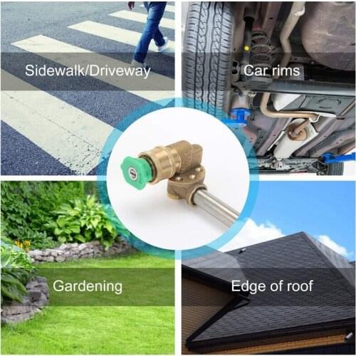 Pressure Washer Wand with Adjustable Angle Nozzle, 16 in ch Spray Lance 180 Degree with 5 Angles Quick Connect Pivot Adapter C