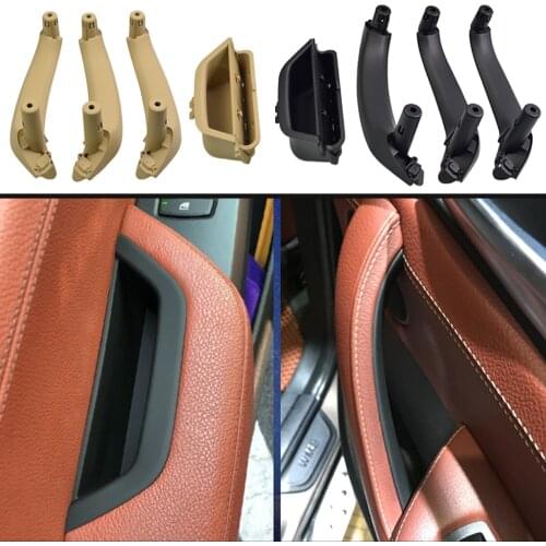 Left Right Driver Car Interior Door Pull Handle ABS Cover Set Assembly Replacement For BMW X3 X4 F25 F26 2010-2017