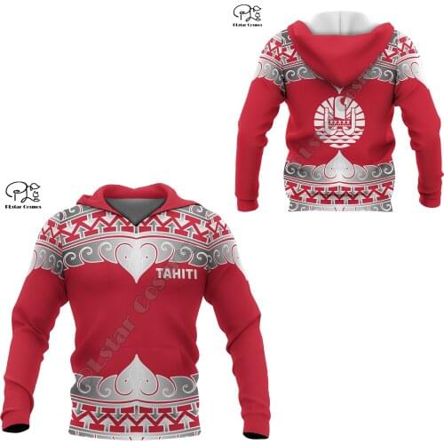 NewFashion French Polynesia Art Tahiti Country Flag Tribal Culture Retro Tracksuit 3DPrint Men/Women Autumn Colorful Hoodies B-7