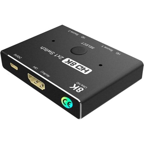 Upgrade 8k New HDMI-compatiible KVM Switch 2 X1 Two Ports HDMI-compatible