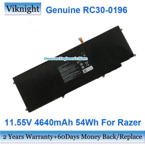 Genuine RC30-0196 RZ09-0168 RZ09-0239 Laptop Battery For Razer Blade Stealth Series 2017 2016 V2 i7-7500U 02394E32 Notebook