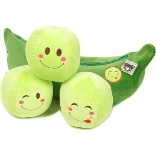 45cm Cute Peas Plush Dolls Pillow Cushion home Sofa decoration Super Cute Little Peas Stuffed Plush Dolls Toys for girl
