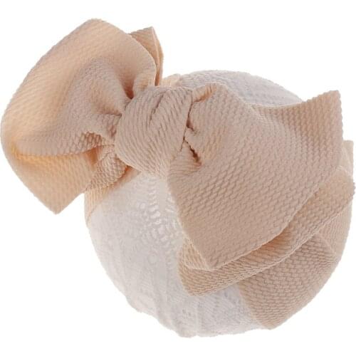 3pcs Fit All Baby Large Bow Girls Headband Big Bowknot Headwrap Kids Bow Hair Cotton Wide Head Turban Infant Newborn Headbands