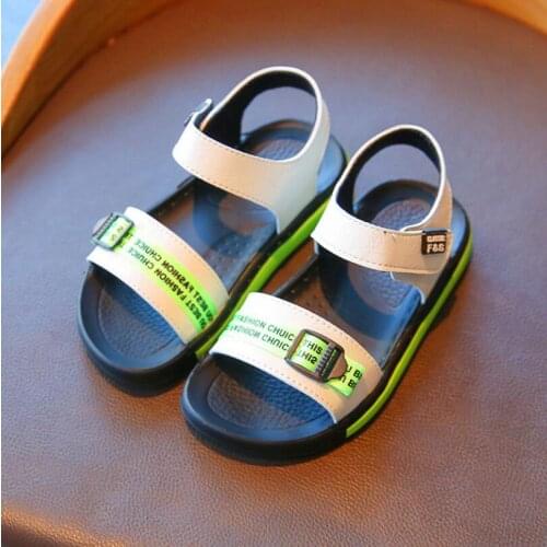 2021 summer new childrens sandals baby toddler shoes girls beach shoes soft bottom non-slip boys sports sandals leisure
