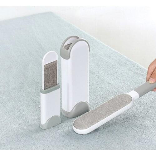 Double Lint Sticky Hair Brush Reusable Self-Cleaning Pet Clothes Sofa Mattress Lint Electrostatic Clothing Hair Removal Brushes