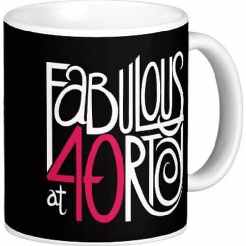 Fabulous At 40Rty White Coffee Mugs Tea Mug Customize Gift By LVSURE Ceramic Mug Travel Coffee Mugs