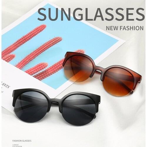 New Fashion Semi Rimless Sunglasses Men/Women Brand Designer Half Frame Sun Glasses Classic Oculos De Sol