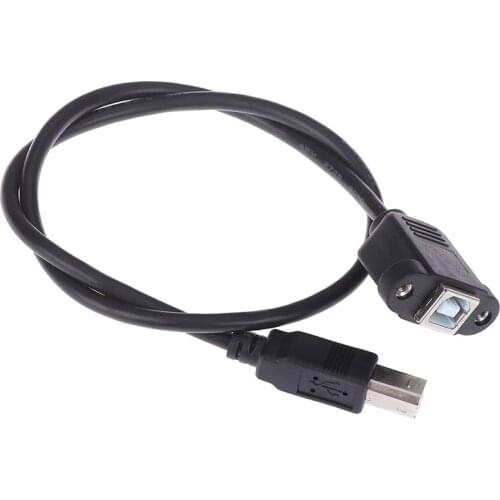 0.3m/0.5m/1.5m USB 2.0 Type B Male to Type B Female Printer Extension Cable With Panel Mount