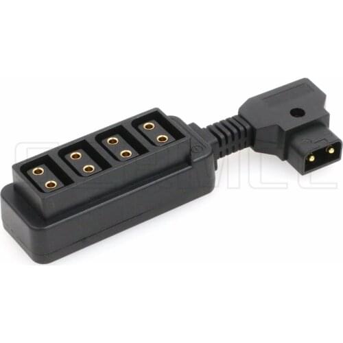 Ultrashort D-tap Male to 4 Port P-tap Hub Splitter Power Cable for ARRI RED Cameras accesories