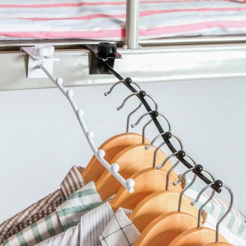 Clothes Hanger Student Dormitory Bedside Clothing Rack Hook Space Saving Closet Organizer Iron Clothes Storage Hangers