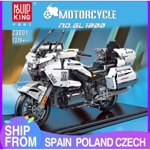 MOULD KING High-Tech Gold Wing GL1800 Motorcycle Building Blocks Car Assemble Bricks Kids Educational Toys Christmas Gifts