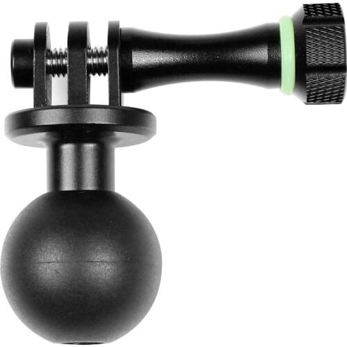 1" inch Mini Tripod Ball Head Base Adapter Aluminum Alloy w Screw Nut Bike Bracket Bicycle Holder for GoPro Action Camera