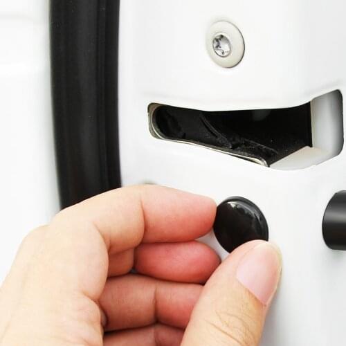 12PCS Universal Car Interior Door Lock Screw Protector Nuts Bolts Cover Cap for Toyota prado avensis auris hilux Corolla Camry