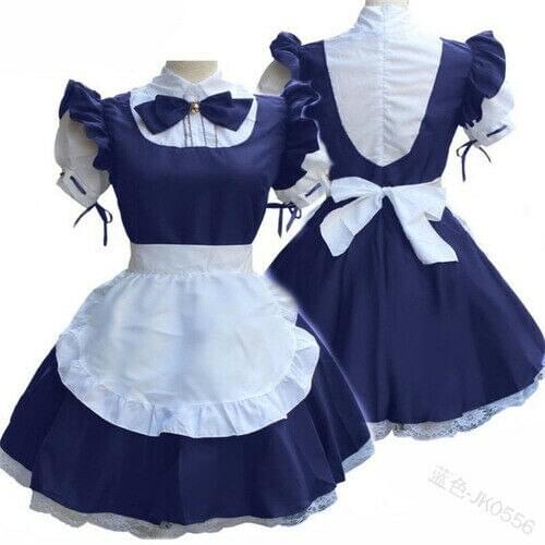 2021 Maid Cosplay Costume Lolita Dress Short Sleeve Costume Halloween Size Sweet Lolita Skirt Kawaii Clothing Lolita Fashion